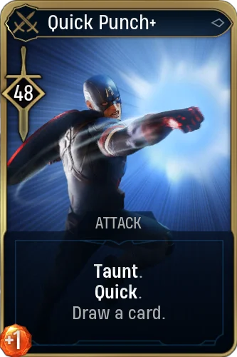 mms captain america cards quick punch